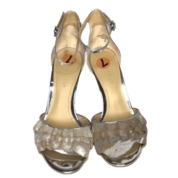 Marc Fisher 7 Balia silver heels - Picture 3 of 8